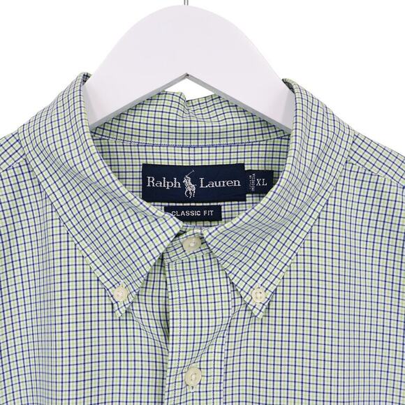 Polo Ralph Lauren Men's Classic Fit Short Sleeve Plaid Button Down Shirt Size XL - Picture 4 of 10